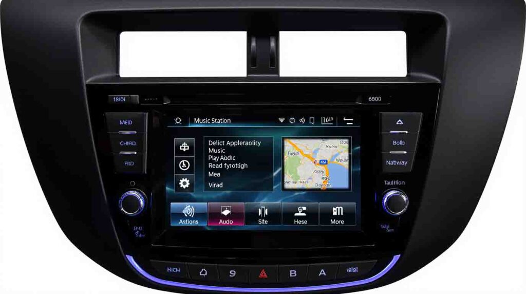 écran radio voiture