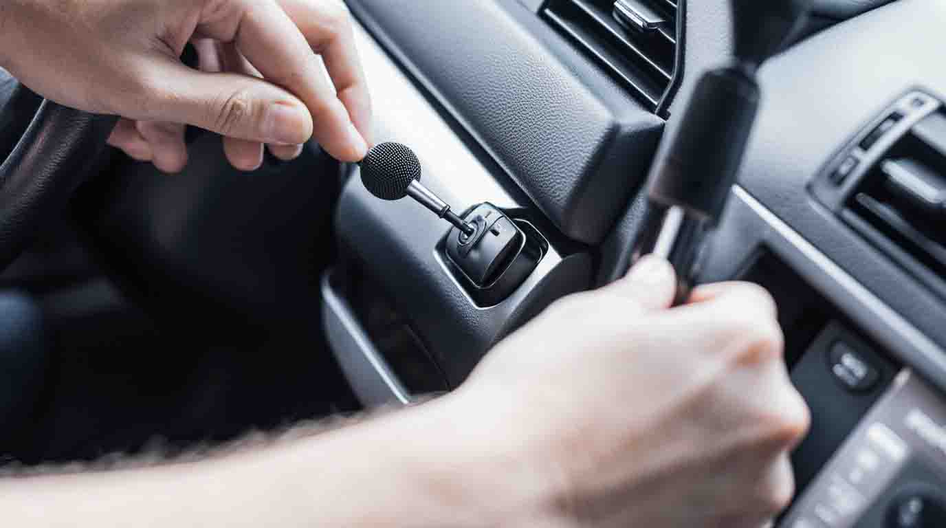 Installer un microphone pour appels mains-libres